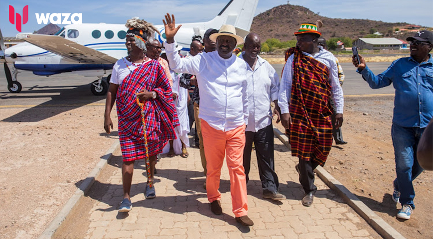 Raila arrives in Lodwar for cultural festival